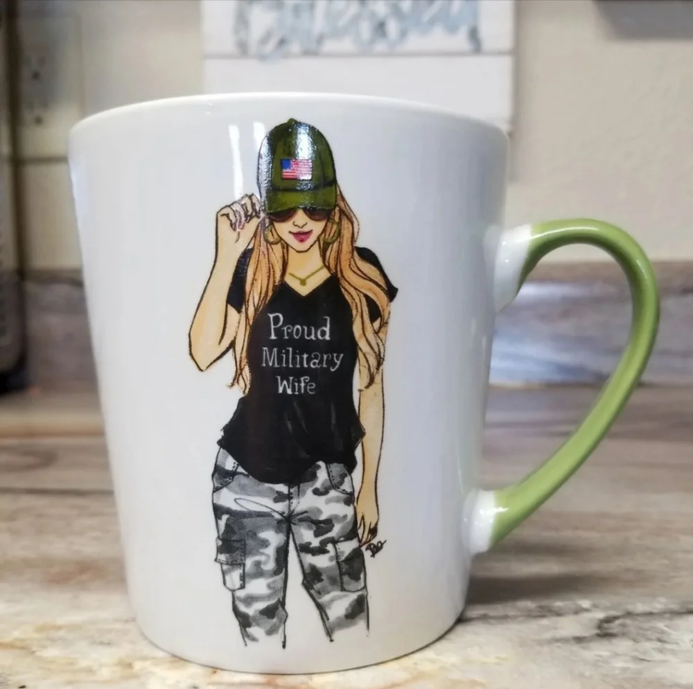 NWOT Military Wife Mug